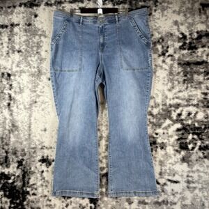 Knox Rose Jeans Womens Size‎ 26 Light Wash Utility Style Straight Leg Cotton